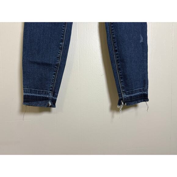 Spanx Medium Raw Hem Pull On Stretch Skinny Straight Leg Jeggings - Picture 4 of 6